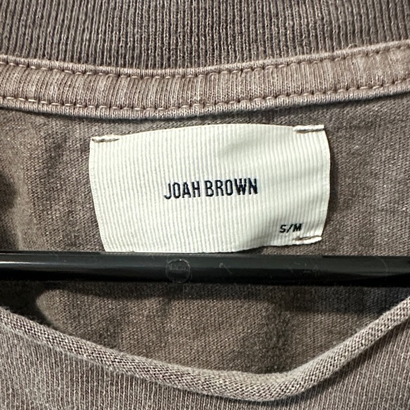 JOAH BROWN Cropped Boxy T-Shirt - Brown - Picture 2 of 6